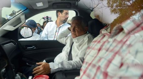 Ante la manifestación de los docentes, el Presidente López Obrador grabó un video en su camioneta y recalcó que no se sometería a chantajes. SUN / RDB