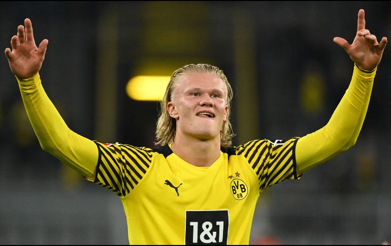 GOLEADOR. Con el de hoy, Haaland suma 3 goles en 3 partidos jugados en Bundesliga. AFP/I. FASSBENDER