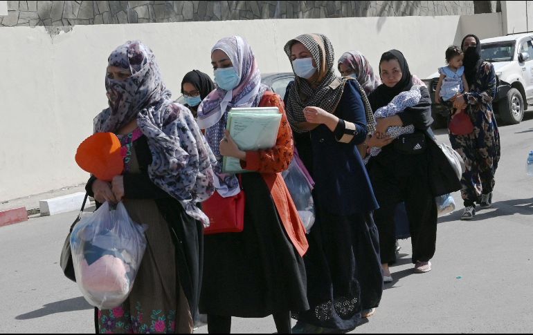 Washington ha organizado la evacuación de Afganistán de 111 mil 900 personas desde el 14 de agosto, cuando aceleró las labores de evacuación ante el avance de los talibanes. AFP / W. Kohsar