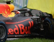 De momento la carrera no ha podido iniciar debido a la fuerte lluvia. AFP /