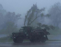 Los efectos del huracán hoy en la población de Bourg, Luisiana. 