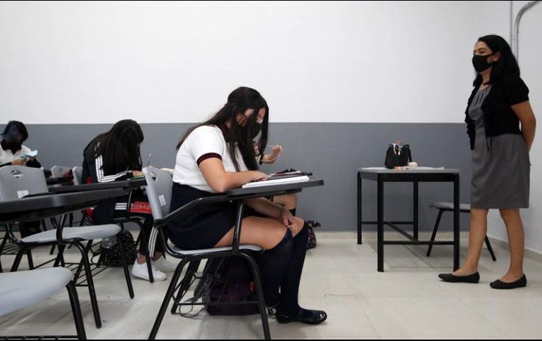 Los alumnos de la Secundaria 56 expresaron que se sienten felices de volver a la escuela. EL INFORMADOR/A. Camacho