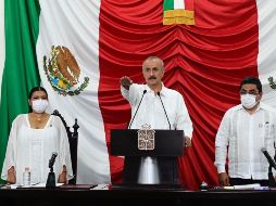 Carlos Merino estará como gobernador interino de Tabasco hasta octubre del 2024. TWITTER@Gobierno_Tab