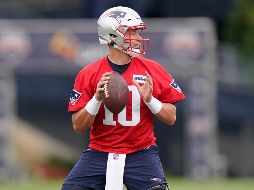 OPORTUNIDAD. Mac Jones se destacó durante la pretemporada al demostrar que tenía la capacidad para comandar la ofensiva y recuperarse de errores. AP/S. SENNE