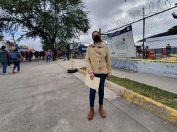 Fabiola de la Cruz, ve en la vacunación, la oportunidad de aportar su granito de arena para volver pronto a clases presenciales. EL INFORMADOR/R. BOBADILLA