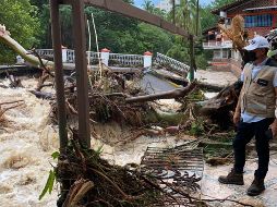 El paso del huracán “Nora” dejó daños severos en algunos municipios de la Costa de Jalisco. TWITTER / @PCJalisco