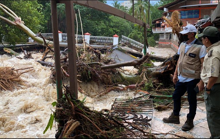 El paso del huracán “Nora” dejó daños severos en algunos municipios de la Costa de Jalisco. TWITTER / @PCJalisco