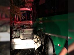 El accidente se registró antes de las 06:00 horas de este viernes en la carretera Tlajomulco a Santa Fe. ESPECIAL /