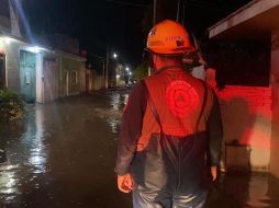 La lluvia se registró entre anoche y la madrugada de hoy. FACEBOOK/proteccion.civilmorelos