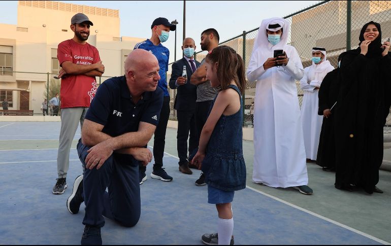 SOLIDARIDAD. El Presidente de la FIFA también explicó el importante papel que debe desempeñar el fútbol en 