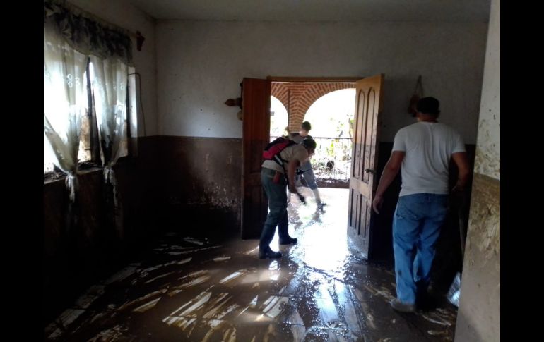 Al menos 30 casas resultaron con daños en Ejutla ESPECIAL/Protección Civil Jalisco