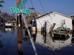 Una zona dañada por el huracán 
