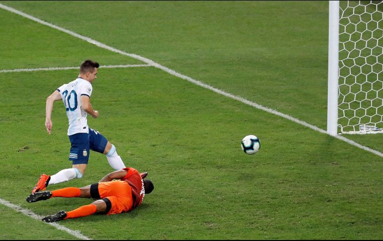 Giovani Lo Celso era uno de los jugadores que se encontraba en el terreno de juego y que la Anvisa exigía deportar. EFE/ARCHIVO