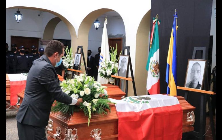 Suman al menos 16 los policías y elementos encargados de la seguridad en Jalisco asesinados en lo que va de este 2021. ESPECIAL/Ayuntamiento de Encarnación de Díaz