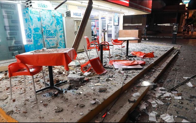 Una vivienda dañada en Guerrero tras el sismo de la noche de este martes. EFE / D. Guzmán