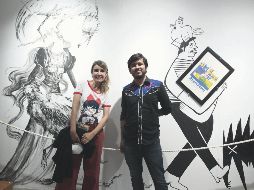 Diana Martín y emmanuel Peña. Fueron los “padrinos” con su exposición, en la apertura de actividades de la Casa del Autor en Zapopan. El Informador/ A. Camacho