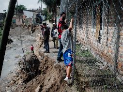Afectados. En la imagen, zapopanos que viven al lado del arroyo “El Seco”. EL INFORMADOR/A. Camacho