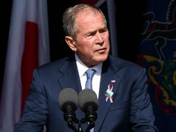 Bush, mandatario del país cuando se produjeron los atentados del 11 de septiembre de 2001, intervino en Pensilvania en el acto en recuerdo de las víctimas del vuelo United 93. AFP / M. Ngan