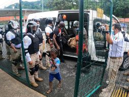 El operativo, que inició cerca de las 9.00 horas (14.00 GMT), duró alrededor de una hora y media. SUN