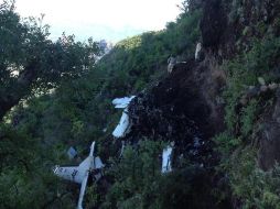 La avioneta explotó después de chocar contra una región boscosa, lo que provocó un incendio en el local. EFE / ARCHIVO