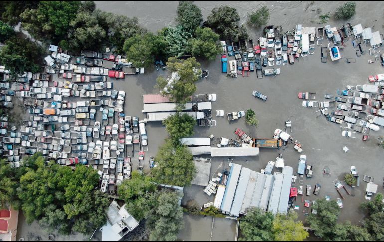 Los fenómenos climáticos generan pérdidas económicas millonarias, como el caso de la semana pasada en Tula, Hidalgo. AFP/F. Reyna