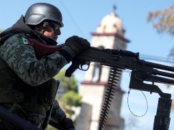 A esa zona arribaron en apoyo elementos del Ejército Mexicano, que ya adelantaron filas para dar con los responsables del hecho criminal. EFE / ARCHIVO