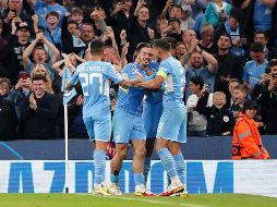 DEBUT GOLEADOR. En su primer partido en la Champions League, Jack Grealish logró marcar uno de los goles para el City. AP/Z. GOODWIN
