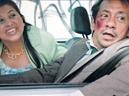 Talento. Liliana Arriaga, en una escena de la cinta, junto a Aarón Aguilar. Cortesía