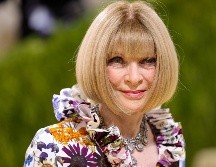 Para la Met Gala 2021, Anna Wintour asistió con un vestido firmado por Oscar de la Renta. AFP/ THEO WARGO