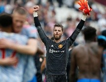HÉROE. David De Gea detuvo un penal en los últimos segundos del partido. AFP/I. KINGTON