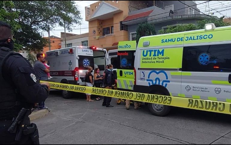 Una pareja resultó con lesiones tras la agresión del conductor en la colonia Atlas, en Guadalajara. ESPECIAL
