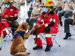 Durante la ceremonia se entregaron 54 reconocimientos a oficiales por aniversario de servicio. ESPECIAL/PC Jalisco