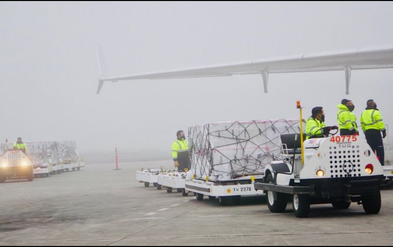 En total, Estados Unidos ha donado a México 7.57 millones de vacunas. TWITTER/@Birmex