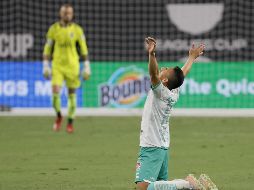 Ángel Mena hizo dos goles en el partido. AFP/E. Miller