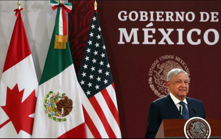 AMLO asegura que hay un interés del Reino Unido en integrarse al tratado entre México, Estados Unidos y Canadá. EFE / ARCHIVO