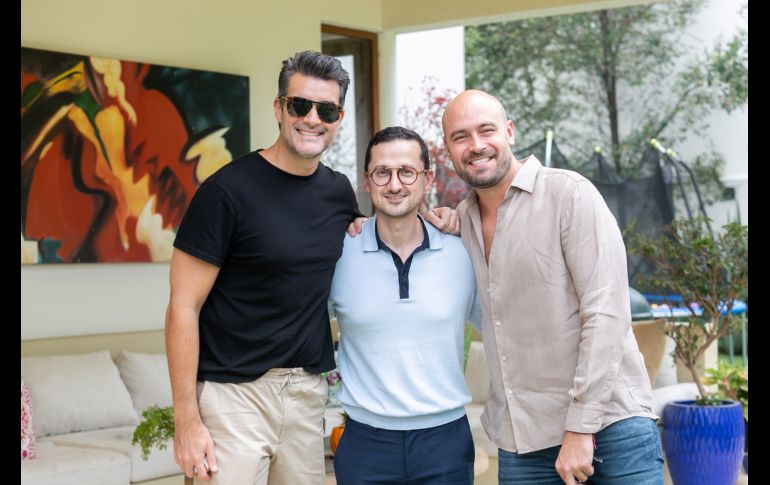 Alejandro Leroy, Eduardo Michel y Víctor Hugo Salazar