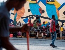 Un grupo de migrantes haitianos se concentran en albergues en Monterrey al perder las esperanzas de cruzar la frontera. EFE/M. Sierra