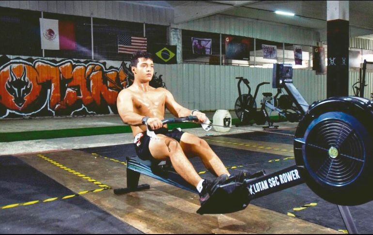 El deportista de Jalisco sabe que su entrenamiento constante es vital. ESPECIAL