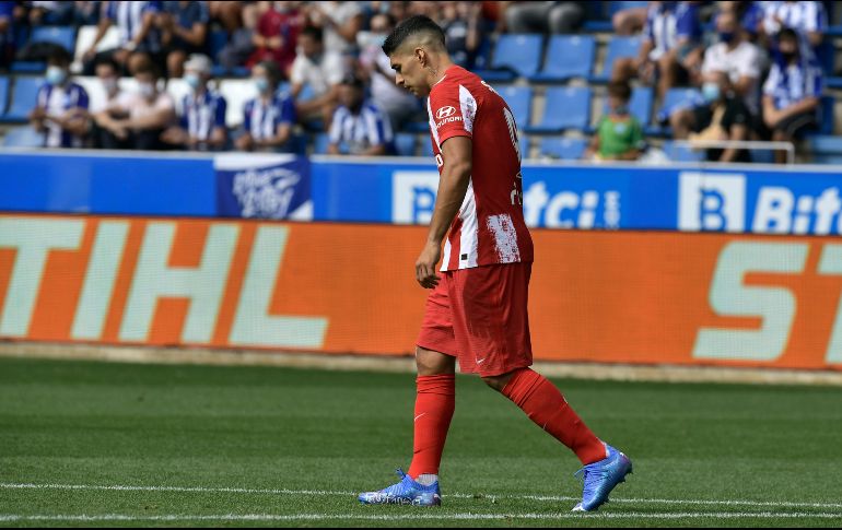 Al Atlético se le viene una semana de dos encuentros relevantes al visitar al Milan en su segundo duelo de la Liga de Campeones y el próximo fin de semana recibirá al presionado Barcelona en la Liga. AP/A. BARRIENTOS