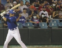 Manny Rodríguez pegó jonrón en la tercera entrada. TWITTER/charrosbeisbol