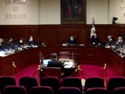 Los ministros de la SCJN durante la sesión de este lunes. YOUTUBE/ Suprema Corte de Justicia de la Nación