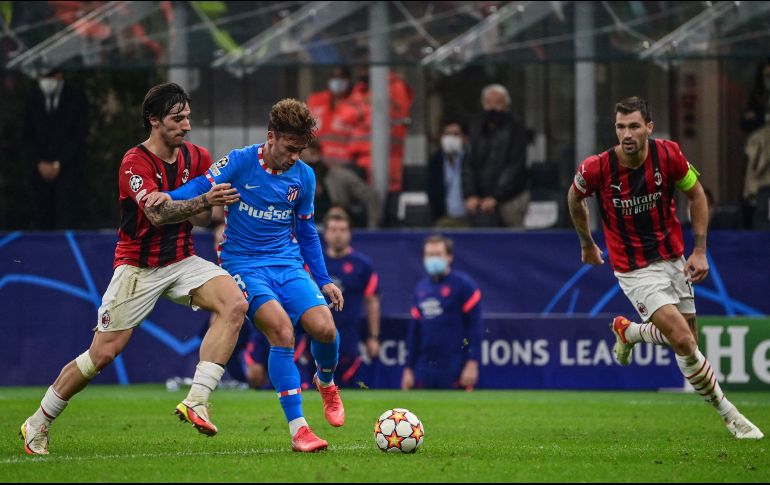 Antoine Griezmann es el máximo goleador del Atlético de Madrid en Champions con 22 tantos. AFP/M. Medina