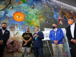 También se dio a conocer el mural 