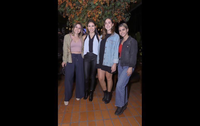 Margara López, Ana Medrano, Renee de La Torre y Sofia Gutiérrez. GENTE BIEN JALISCO/ CLAUDIO JIMENO