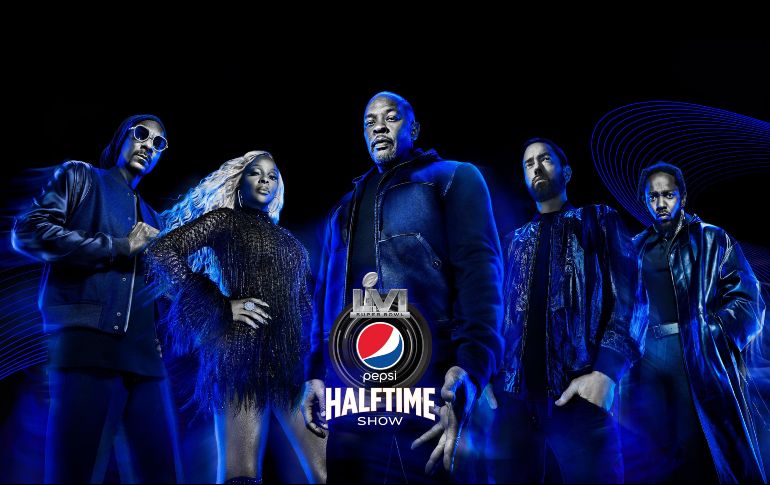 Dr. Dre, Eminem, Kendrick Lamar, Mary J. Blige y Snoop Dogg, estarán en el Medio Tiempo del Super Bowl 2022. ESPECIAL