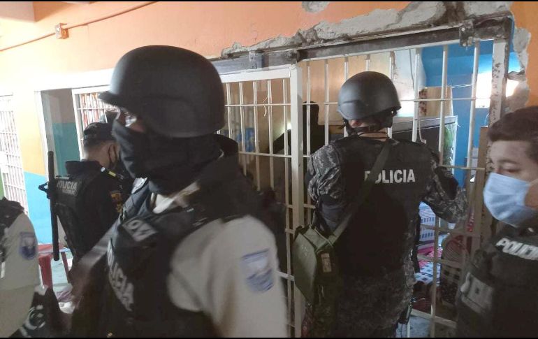 Matanza. Ecuador vivió esta semana una jornada violenta en la penitenciaría del Litoral que sería la cuarta en lo que va del año.. XINHUA/Policía Nacional de Ecuador