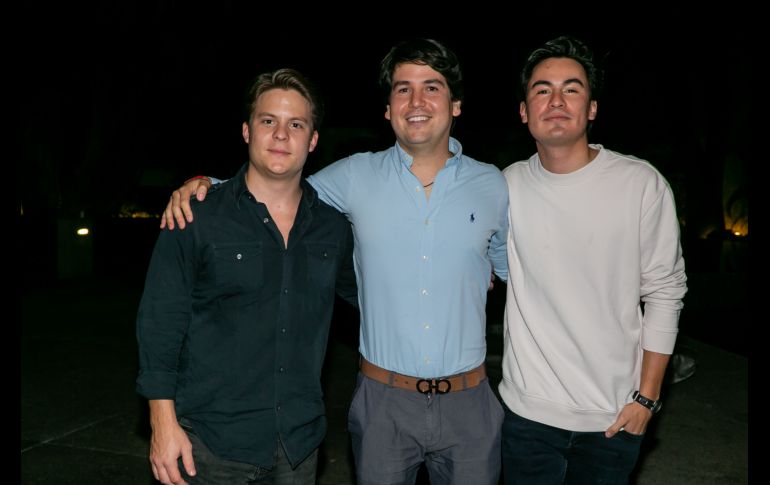 Jesús Obregón, Marcos Dau y Rodrigo Senkowski GENTE BIEN JALISCO/JORGE SOLTERO