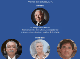 La discusión será moderada por el Dr. Sergio García Ramírez, profesor emérito de la UNAM, investigador del Instituto de Investigaciones Jurídicas de la UNAM. ESPECIAL