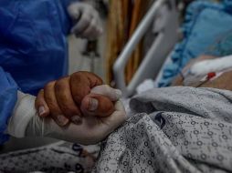 A nivel nacional, el número de personas que están hospitalizadas con COVID-19 ha disminuido a aproximadamente 75 mil. EFE/M. Saber