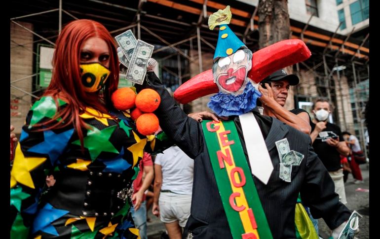 Las protestas fueron convocadas por partidos de izquierda y algunos movimientos sindicales ligados al Partido de los Trabajadores del expresidente Lula da Silva. EFE/A. Lacerda